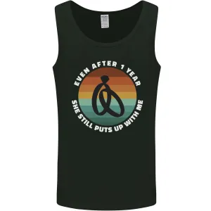 1 Year Wedding Anniversary 1st Marriage Mens Vest Tank Top