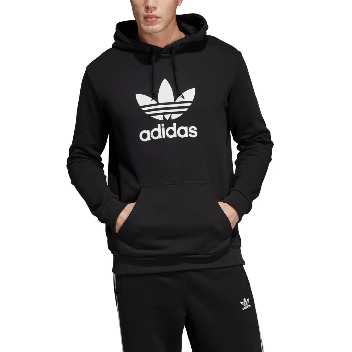 Adidas Men's Trefoil Hoodie Black