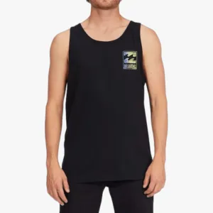 Billabong Mens Crayon Wave Tank Black