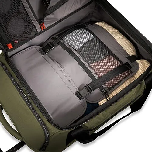 Briggs & Riley ZDX Upright Rolling Duffel Bag, Hunter, Carry-On