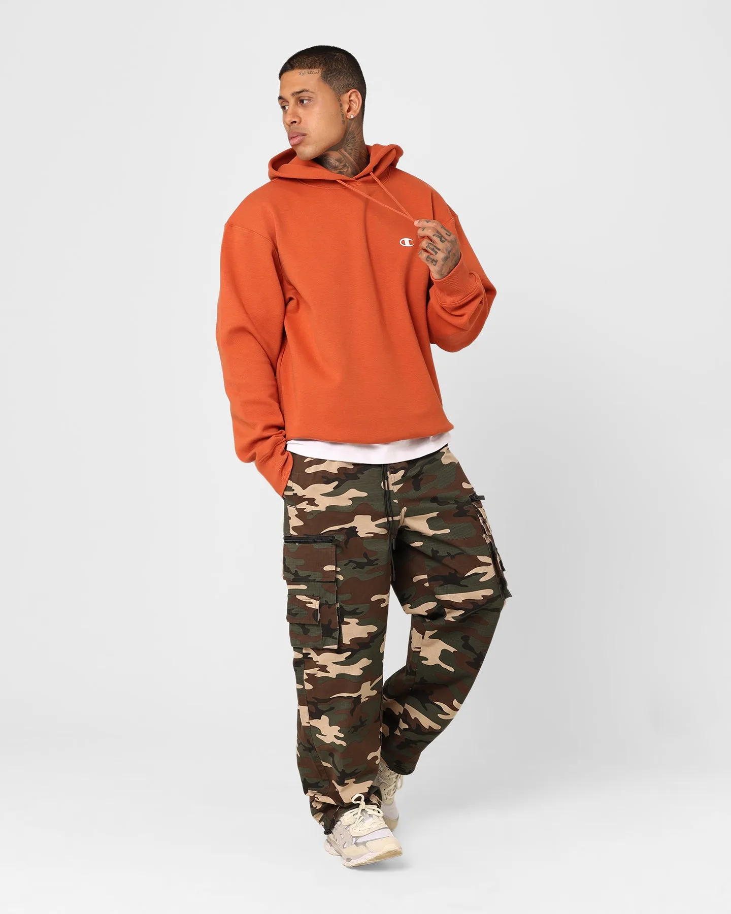 Champion Rochester Base Hoodie Burnt Orange