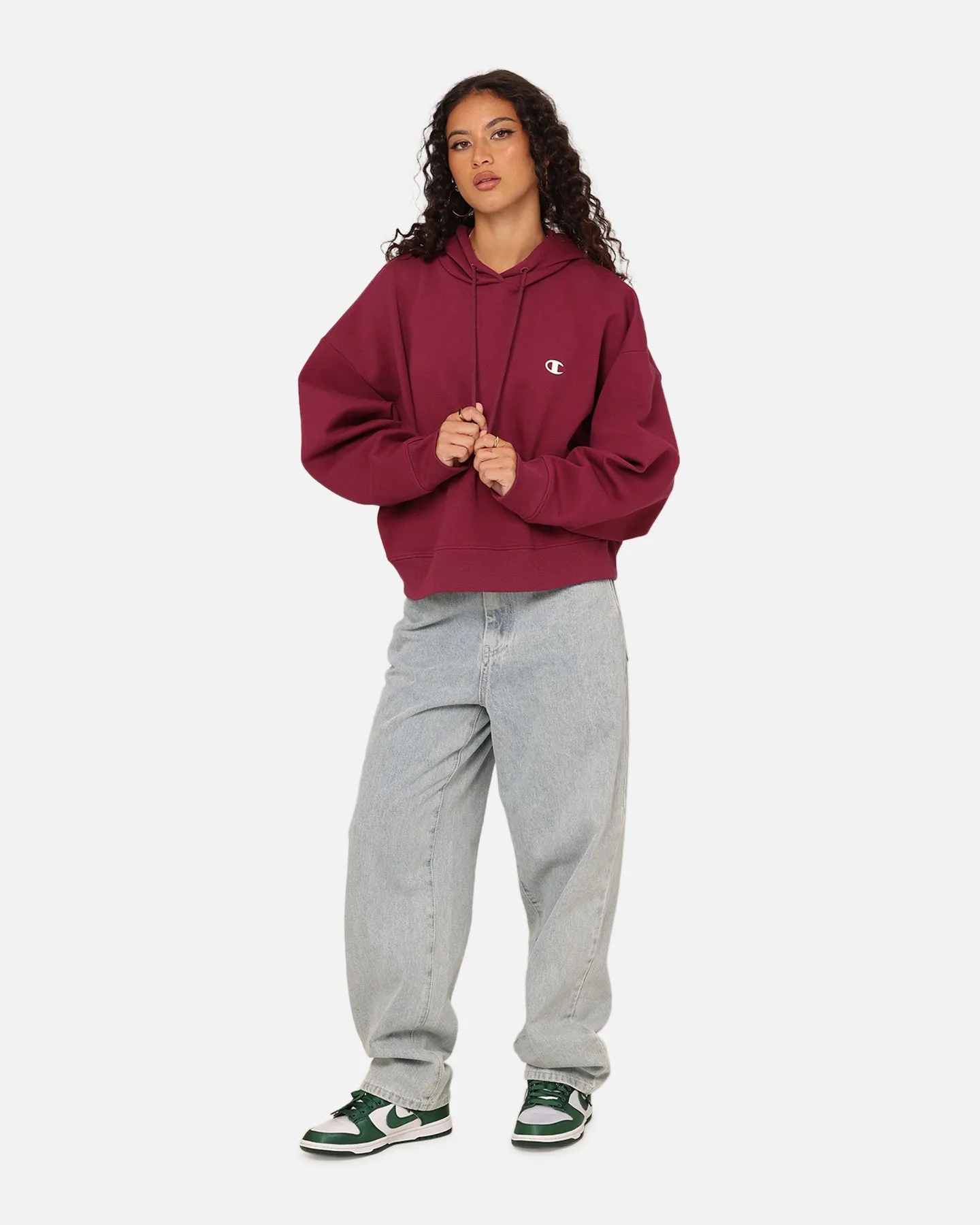 Champion Women's Rochester Base Hoodie Plum Fairy