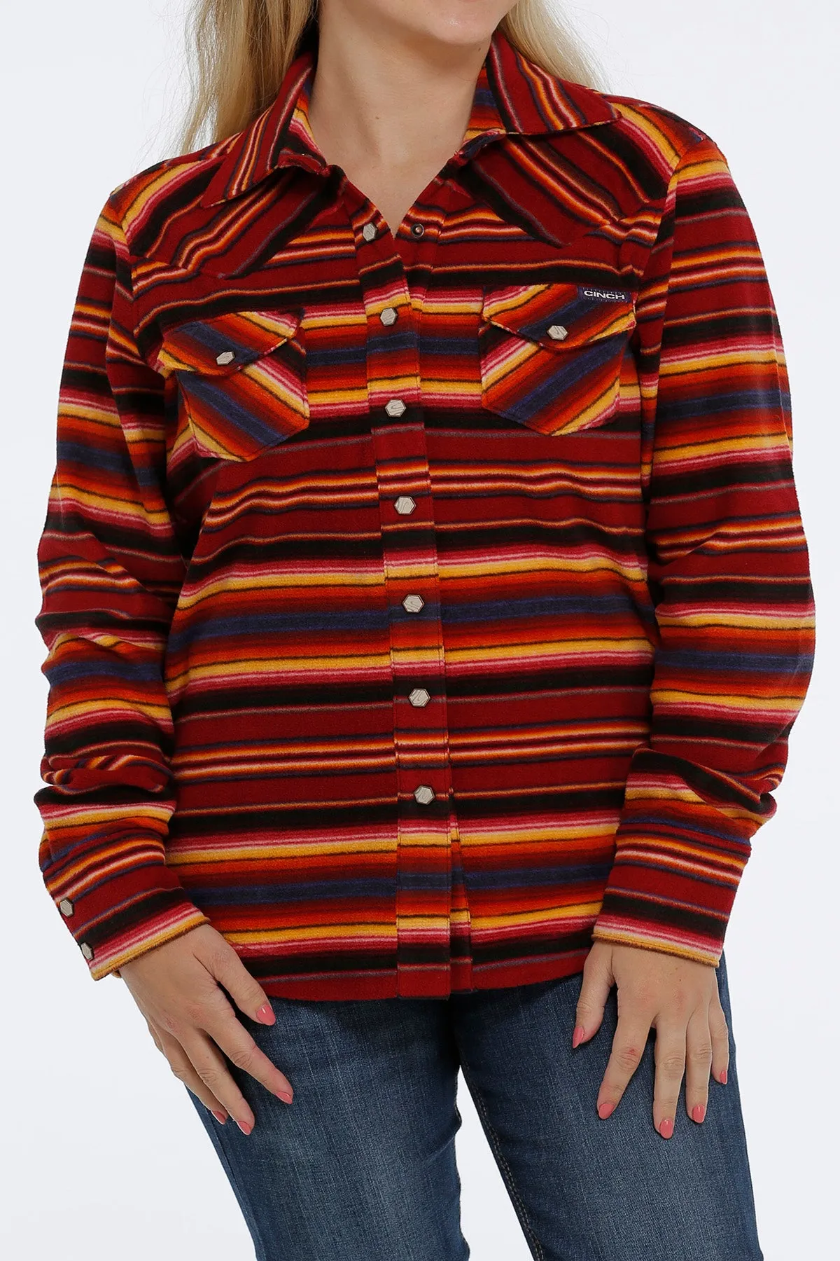 Cinch Women's Red Serape Shirt Jacket