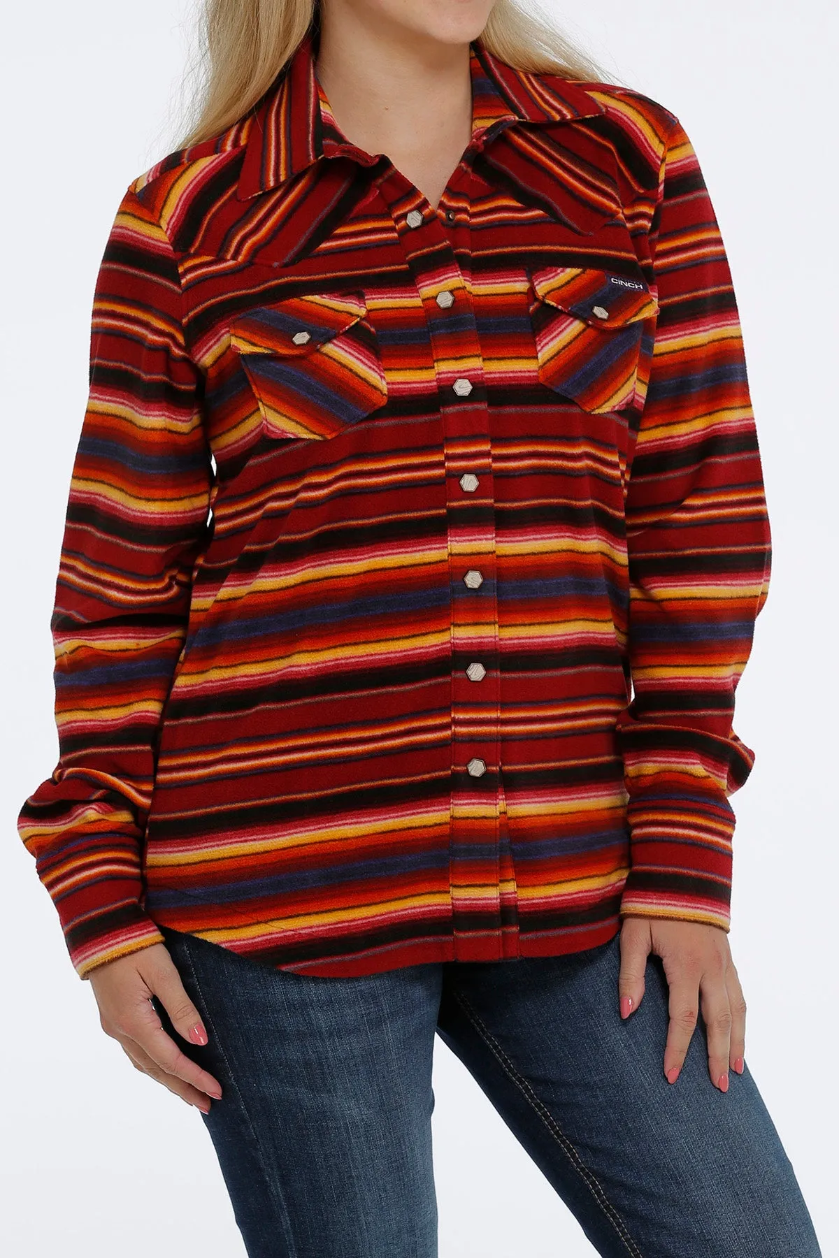 Cinch Women's Red Serape Shirt Jacket