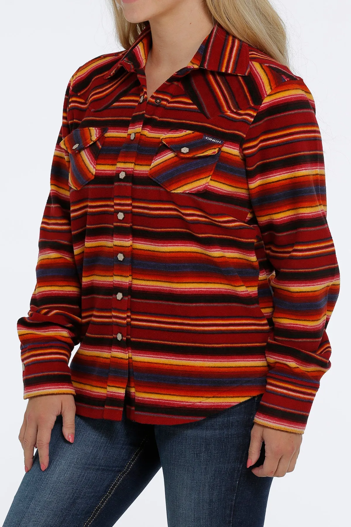 Cinch Women's Red Serape Shirt Jacket