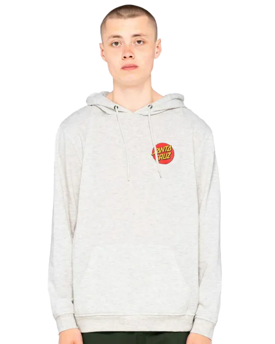 Classic Dot Chest Hoodie in Athletic Heather