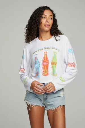 Coca Cola Neon Pop Art Top - White