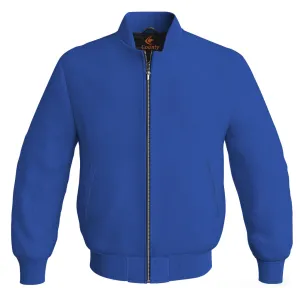 Custom Varsity Jackets Royal Blue Body Sleeves Wool Fleece Mens Letterman Jacket