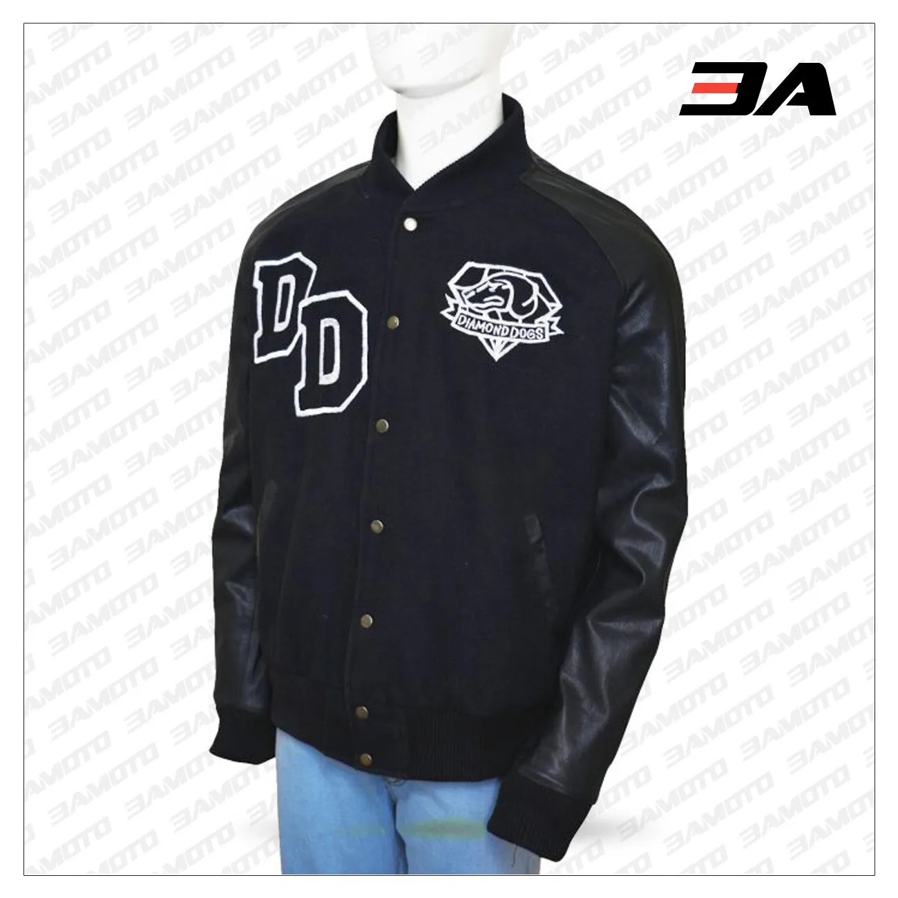 Diamond Dogs Big Boss Black Varsity Jacket