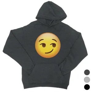 Emoji-Smirking Unisex Pullover Hoodie Sweet Thoughtful Awesome Gift