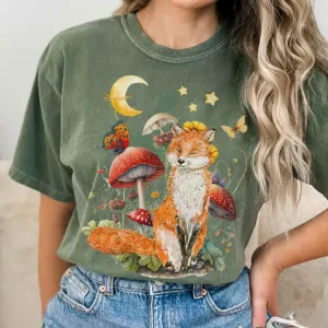 Enchanting Forest Fox T-Shirt