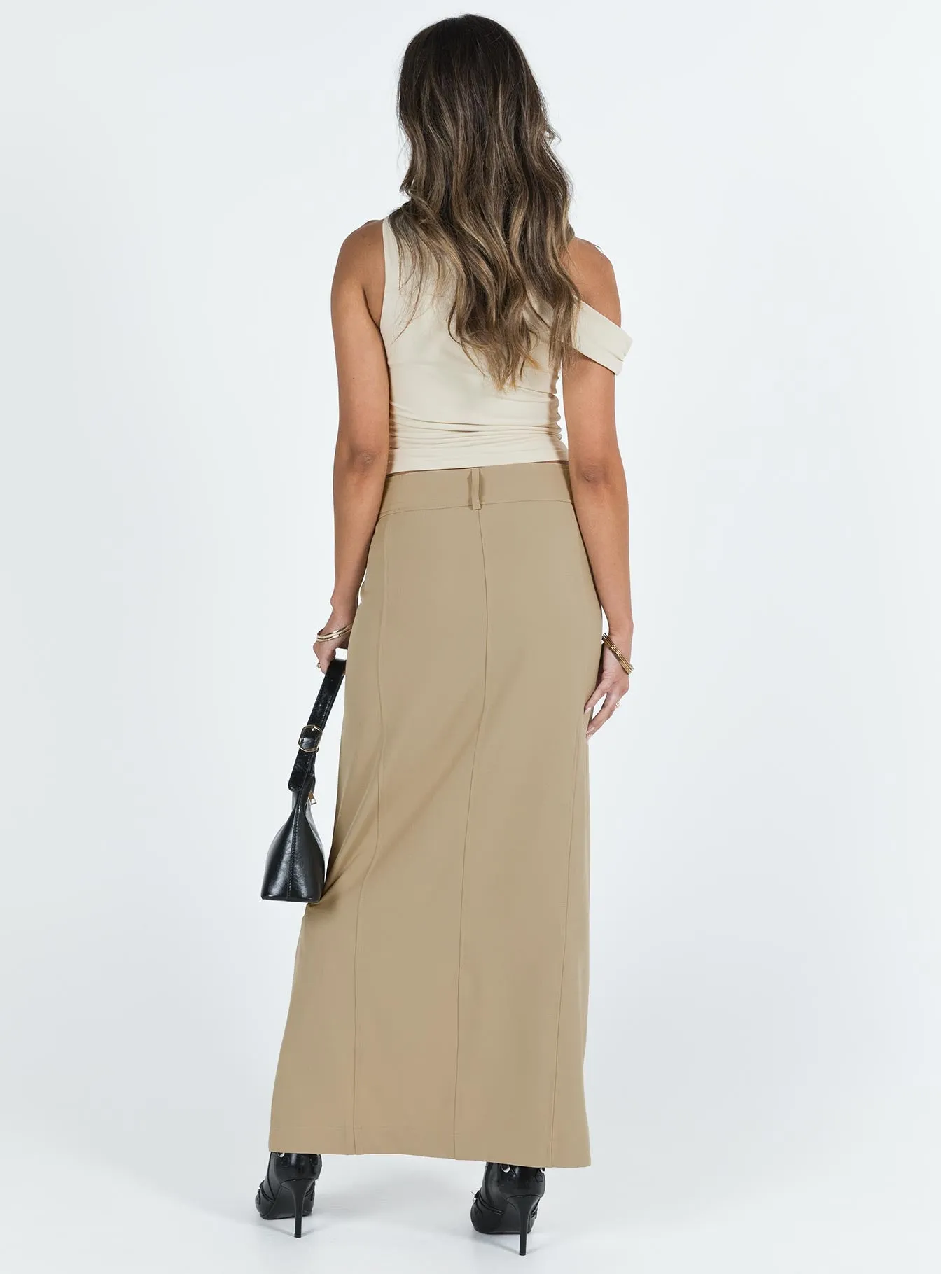 Fall Maxi Skirt Taupe