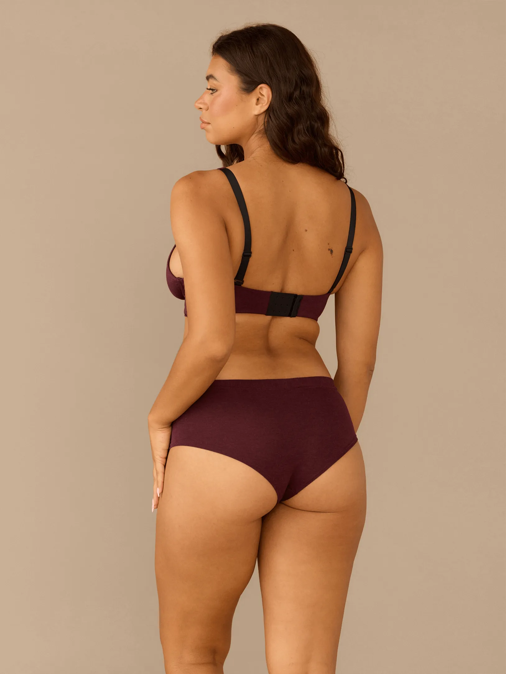 FeelFree Cheeky Brief | Heather Wine