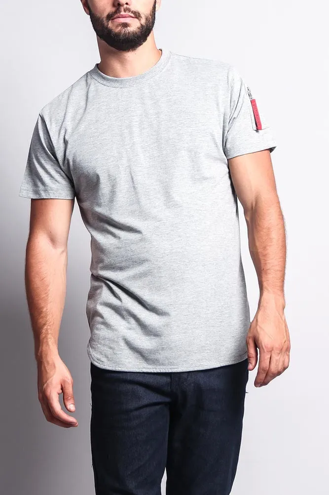 Flight MA-1 Long Length Curved Hem T-Shirt