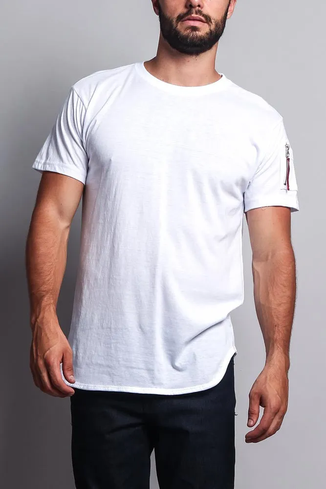 Flight MA-1 Long Length Curved Hem T-Shirt