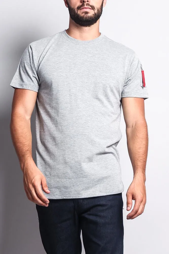 Flight MA-1 Long Length Curved Hem T-Shirt