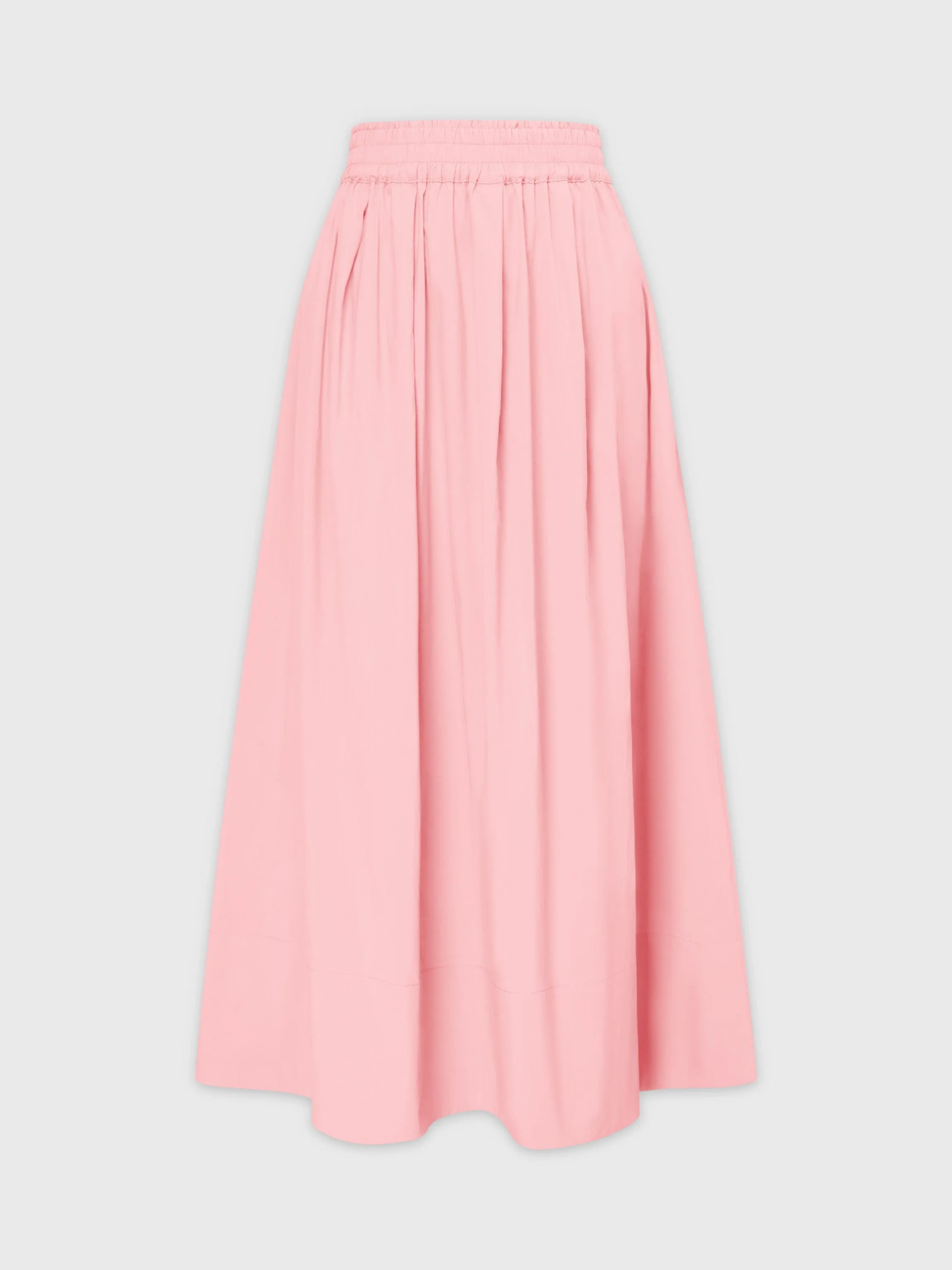 Gathered Waist Skirt-Dusty Rose