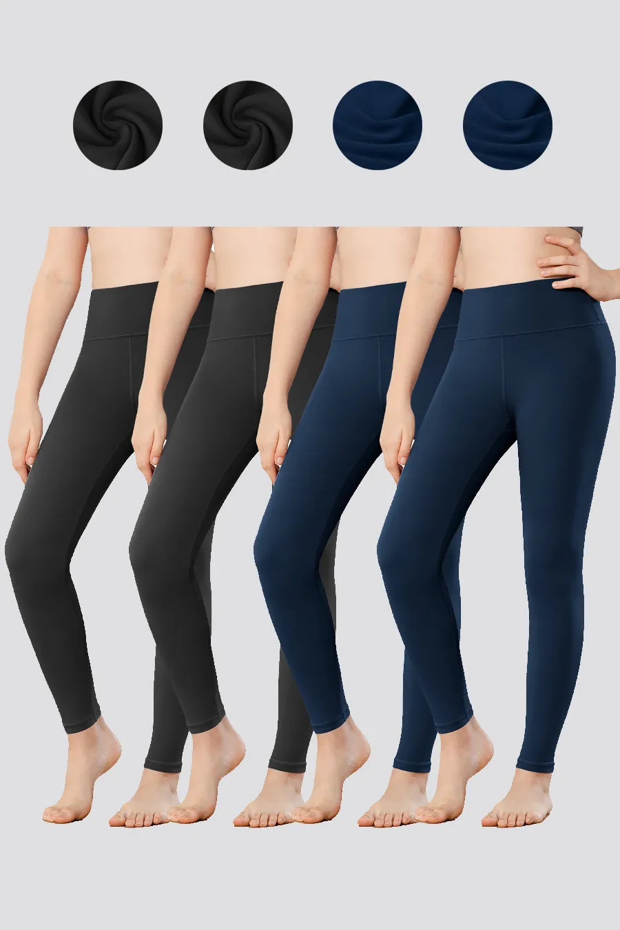 Girl's Luxuriously Workout Leggings 2-pack｜3-Pack｜4-Pack