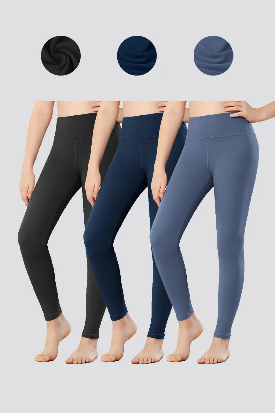 Girl's Luxuriously Workout Leggings 2-pack｜3-Pack｜4-Pack