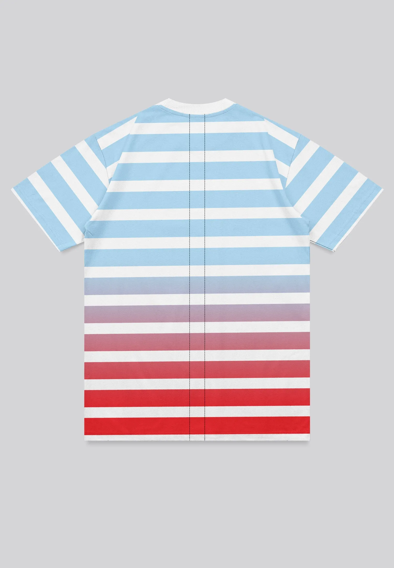 GRADIENT T-SHIRT POWDER BLUE & RED