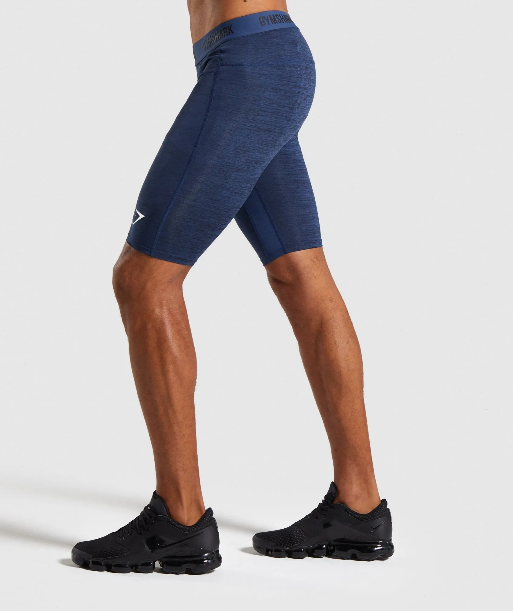 Gymshark Element  Baselayer Shorts - Dark Blue Marl