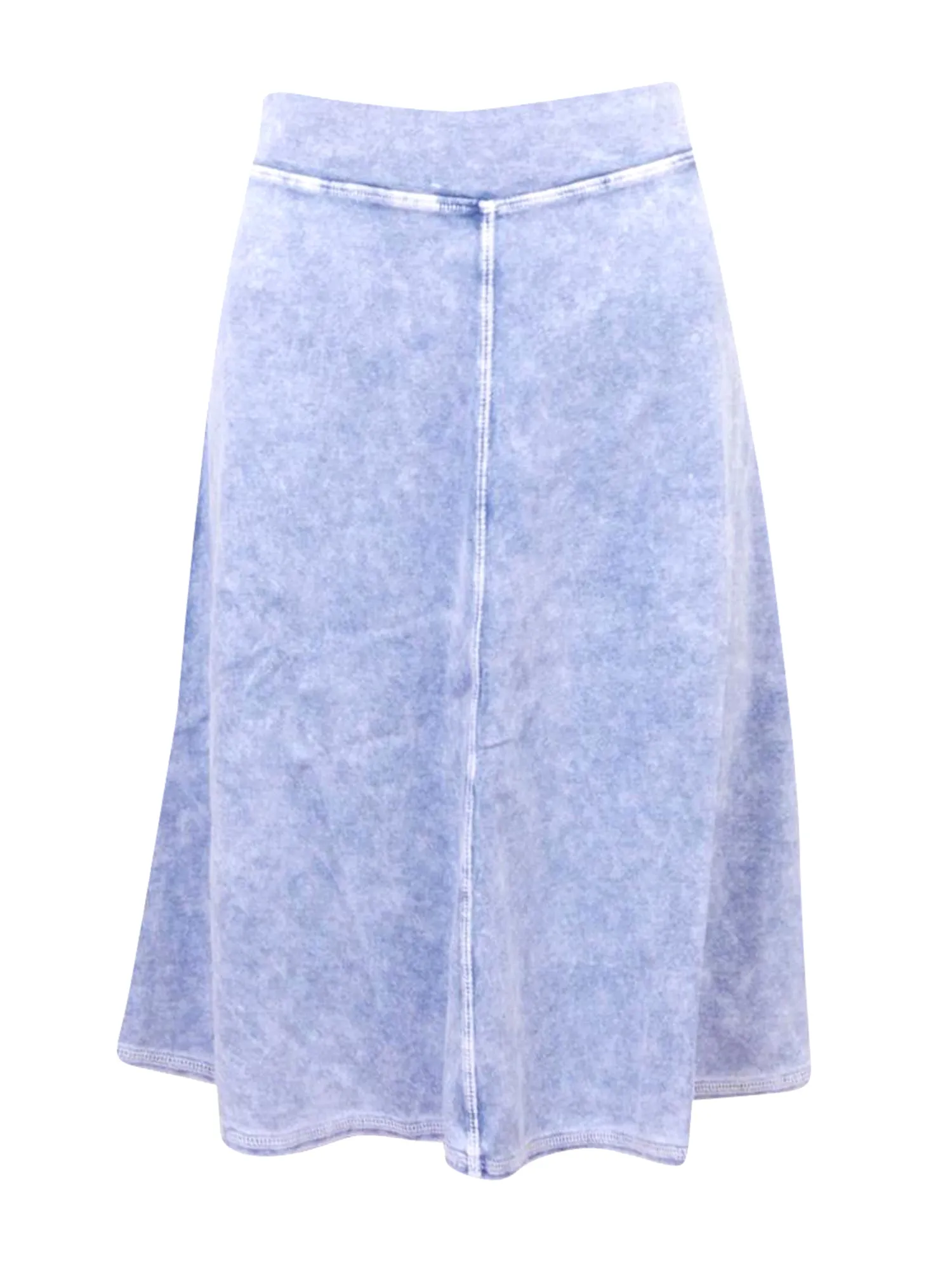 Hard Tail Flat Waist Knee Skirt B-145