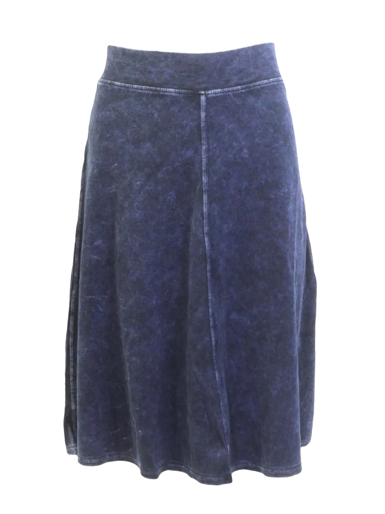 Hard Tail Flat Waist Knee Skirt B-145