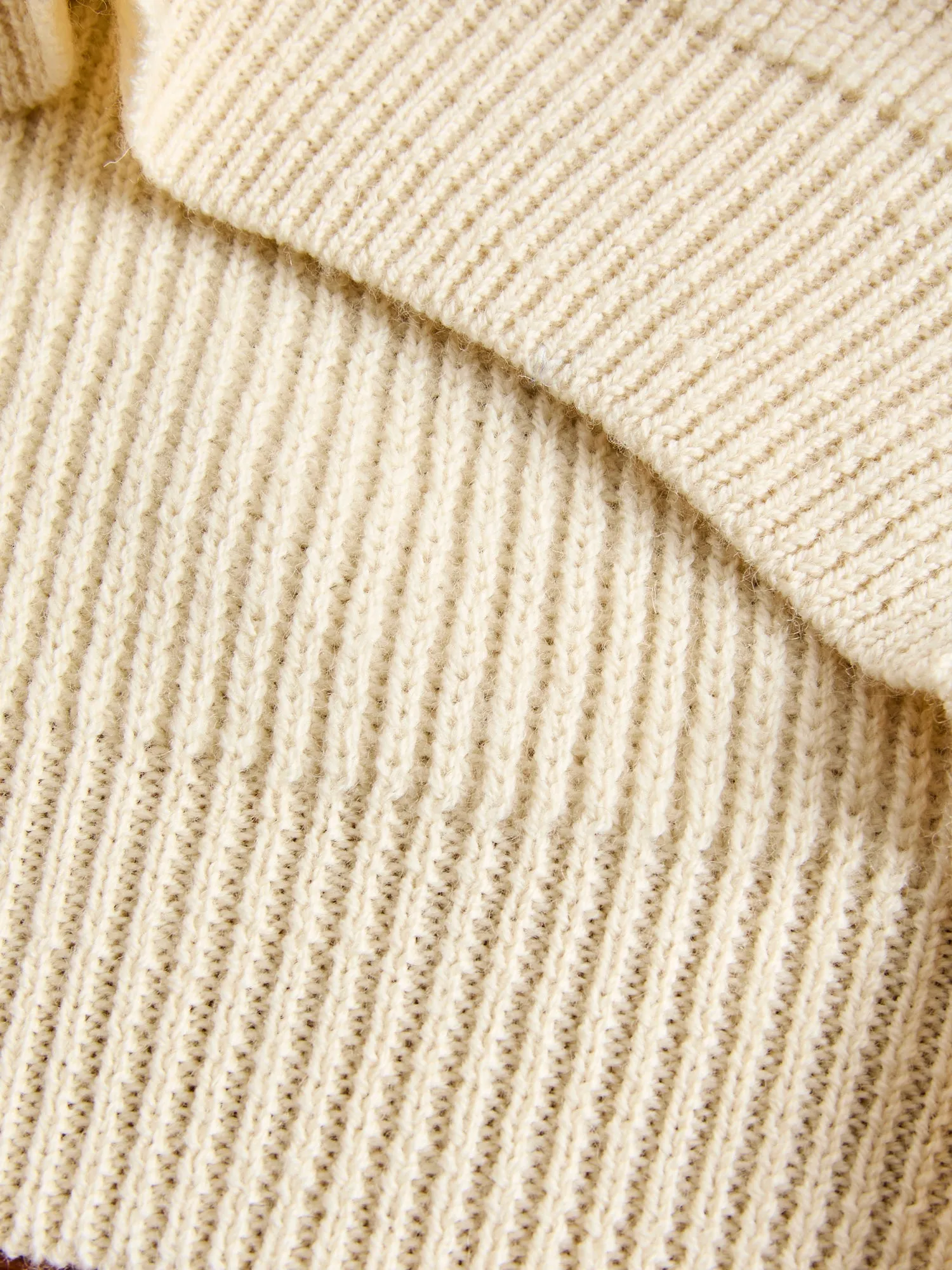 Highland Shakerknit Sweater in Cream