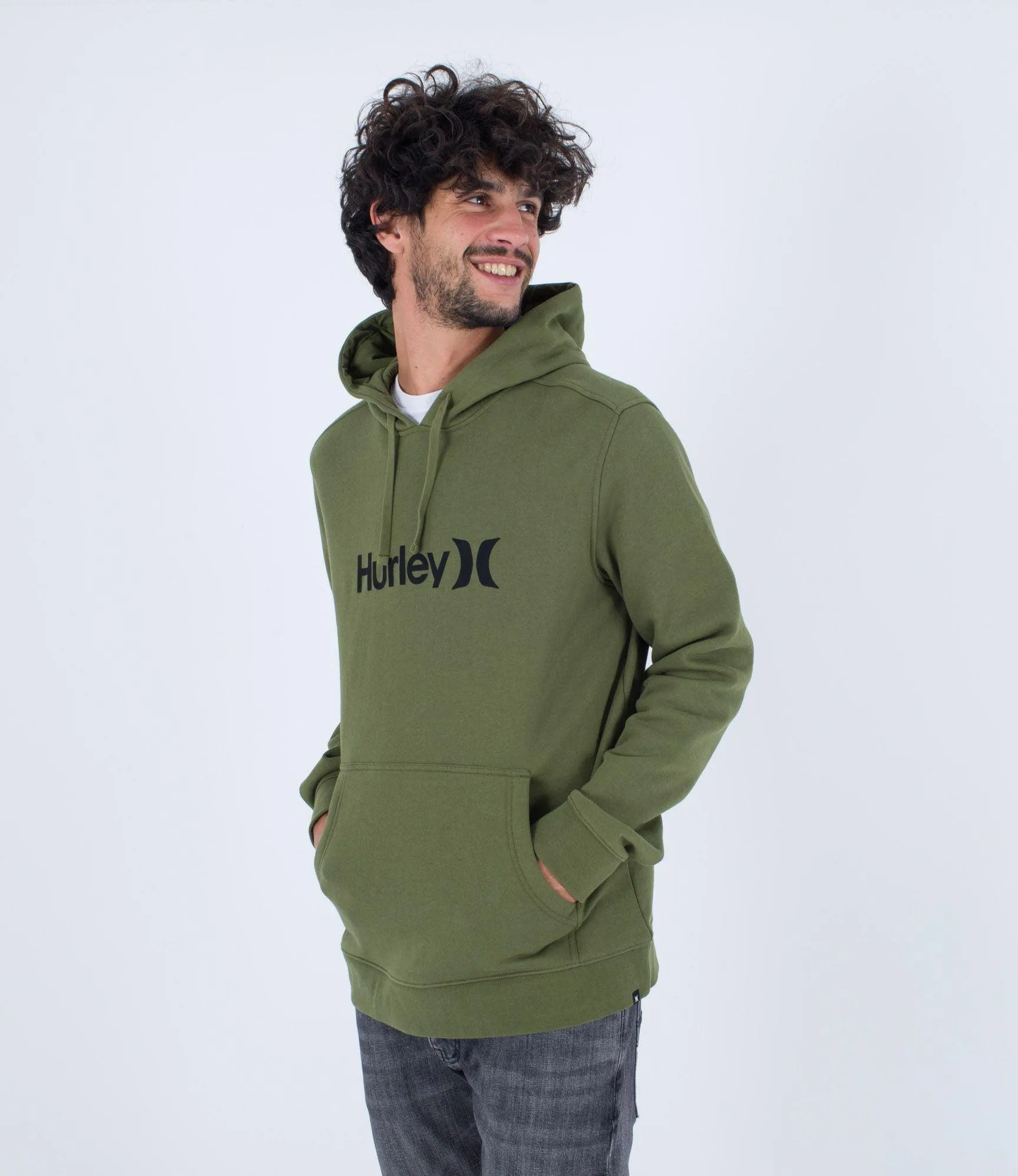 Hurley One & Only Solid Seasonal Men's Hoodie Moss Green