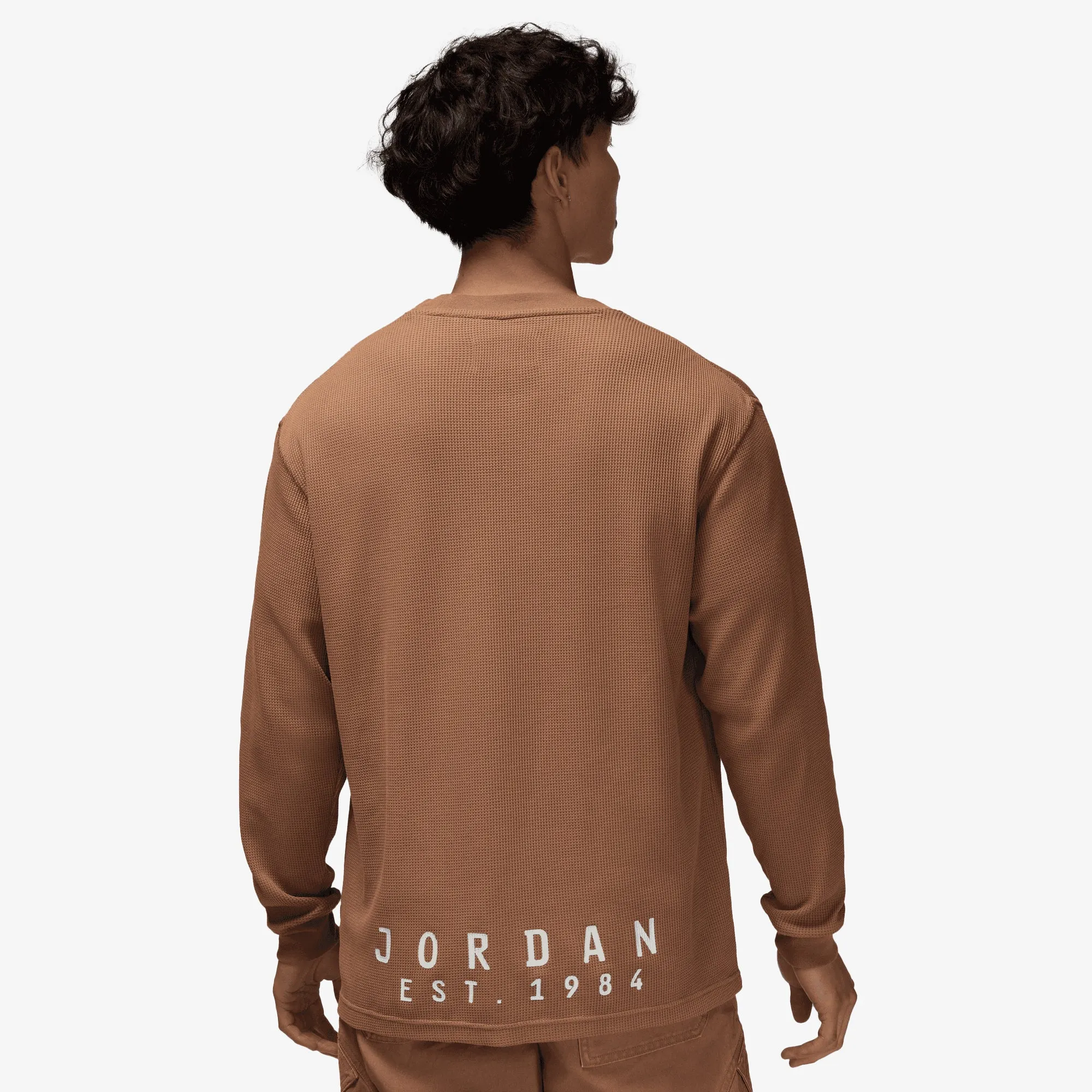 JORDAN | ESSENTIALS LONG-SLEEVE TOP { ARCHAEO BROWN/SAIL