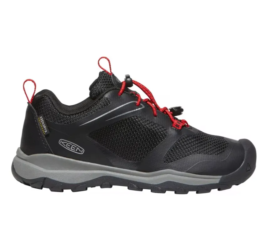 Keen Youth Wanduro Low Waterproof Boot - Black/Ribbon Red