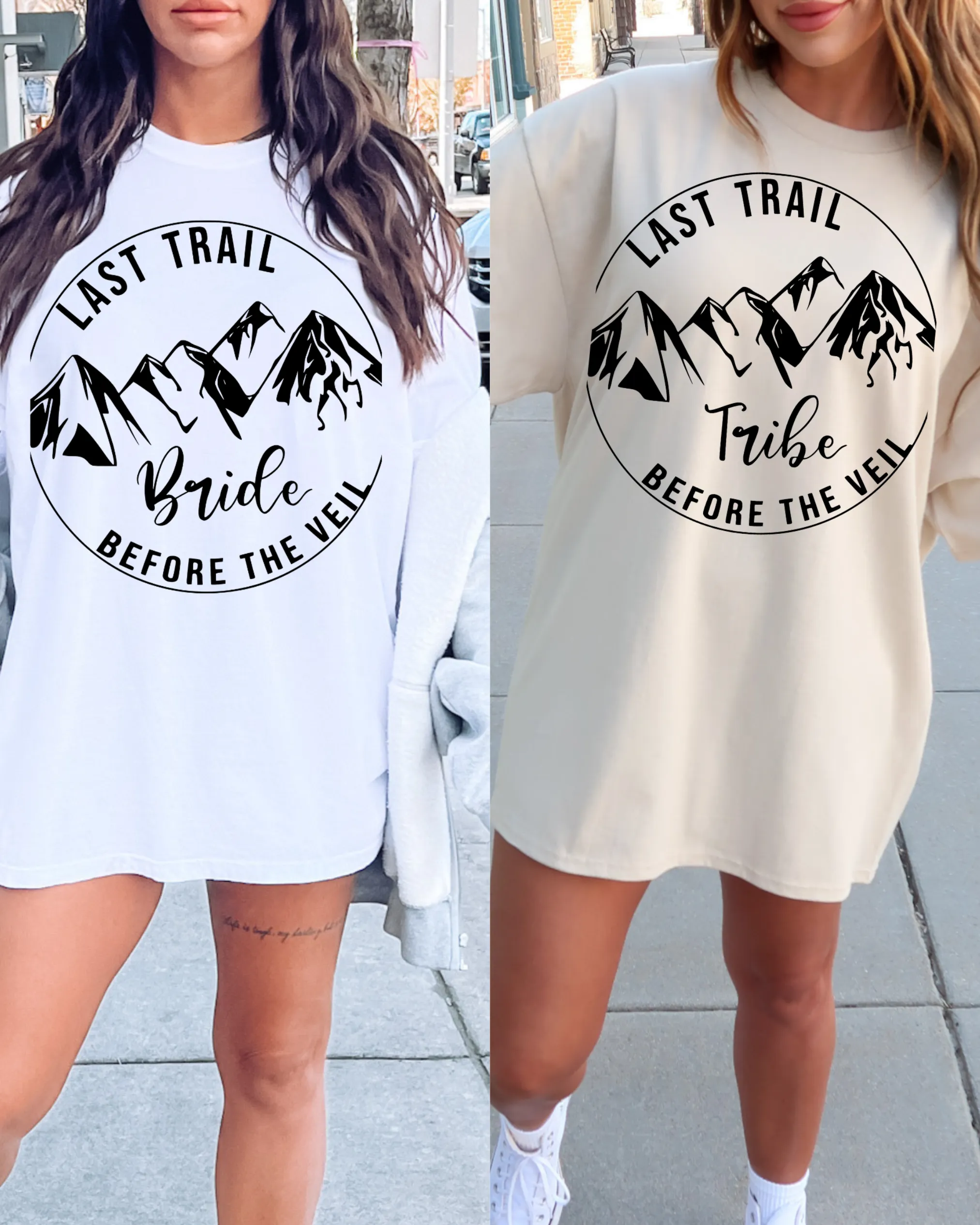 Last Trail Before The Veil- Bachelorette Party Shirts