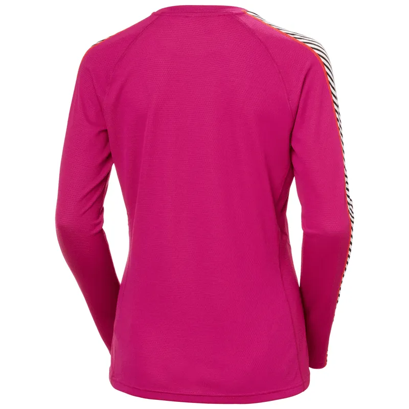 LIFA® ACTIVE Stripe Crew Base Layer - Magenta