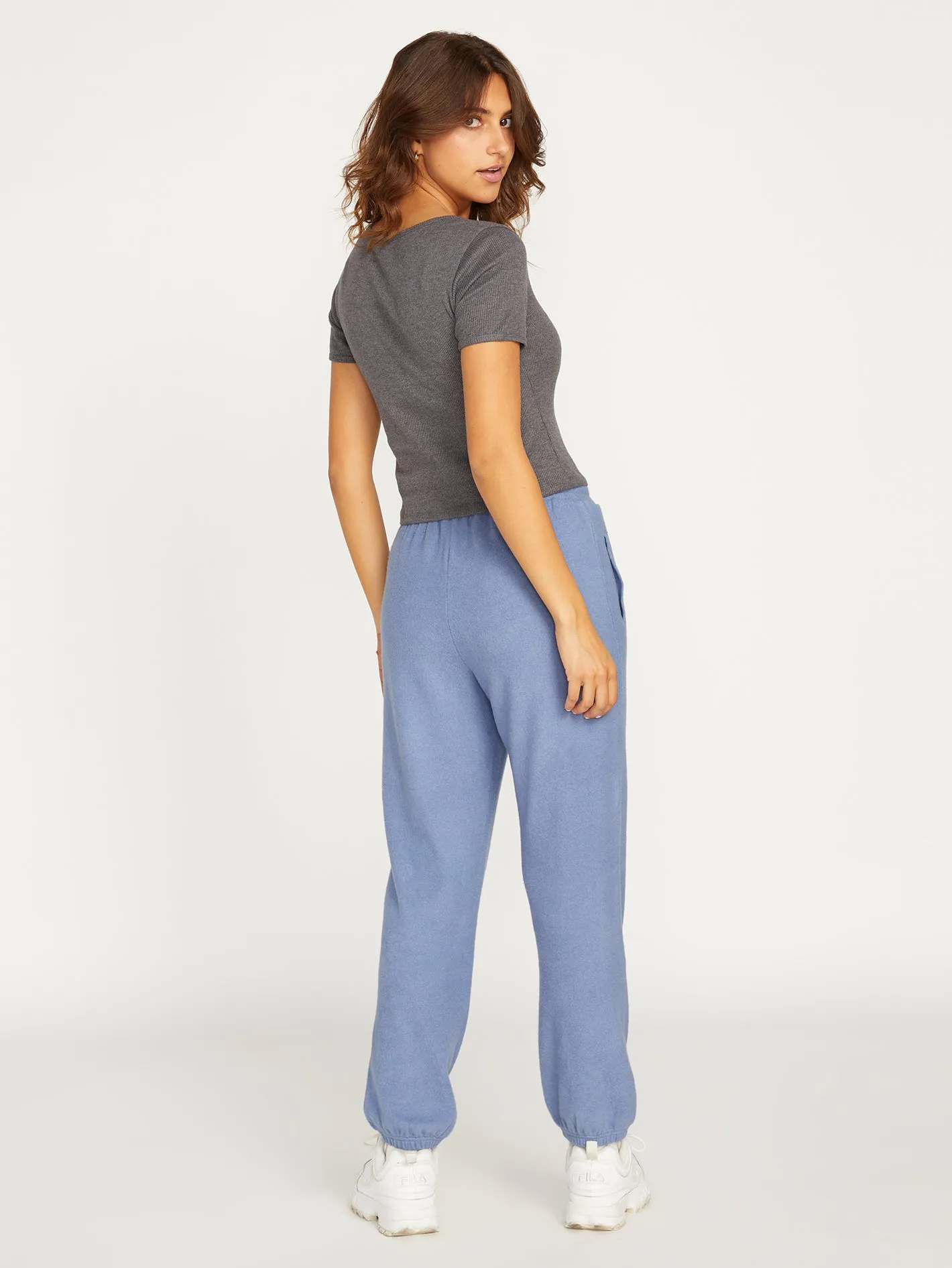 Lived in Lounge Fleece Pants - Washed Blue