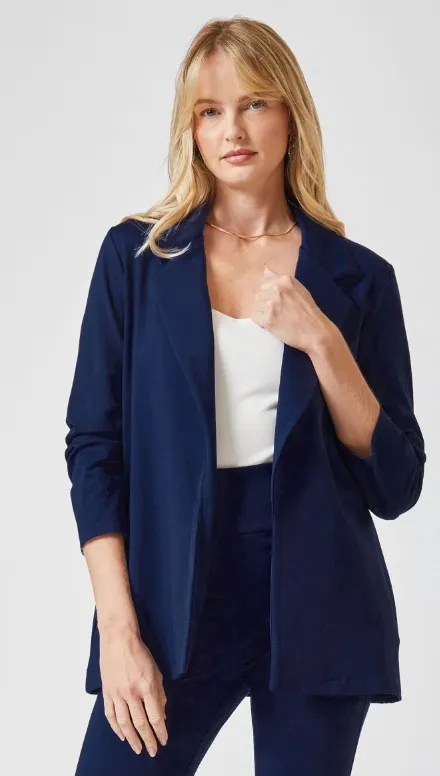 Magic 3/4 Sleeve Blazer - Navy