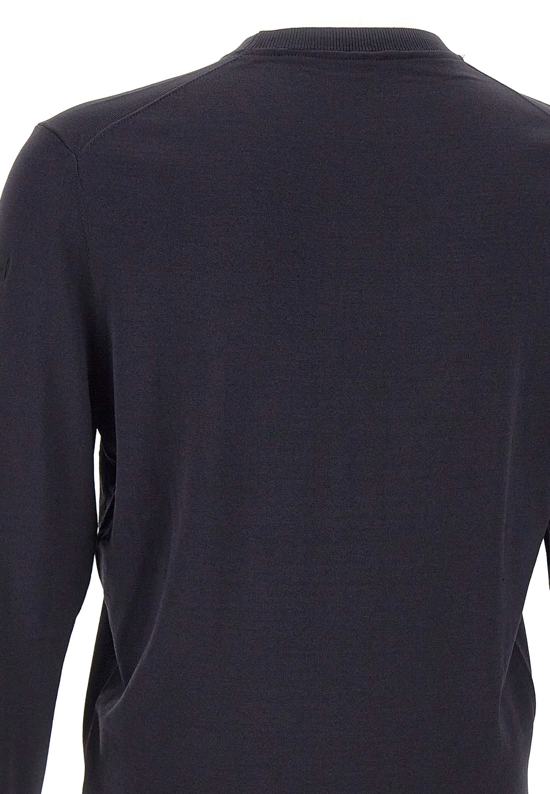 Men's Blue Stretch Viscose Sweater