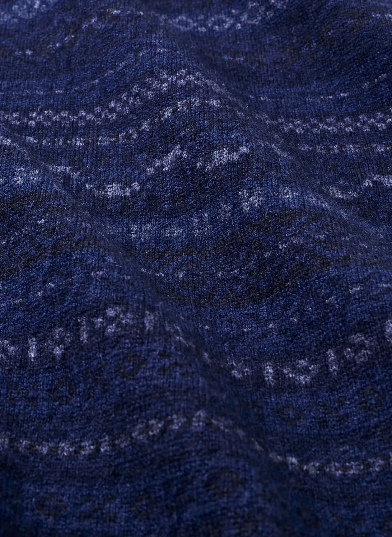 Midnight Fairisle Crewneck Sweater in Navy by Peter Millar