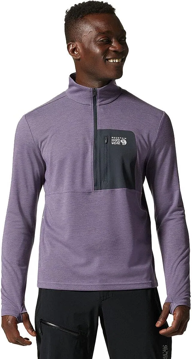 Mountain Hardwear Men's Rogue Pursuit 1/4 Zip Pullover - Allium