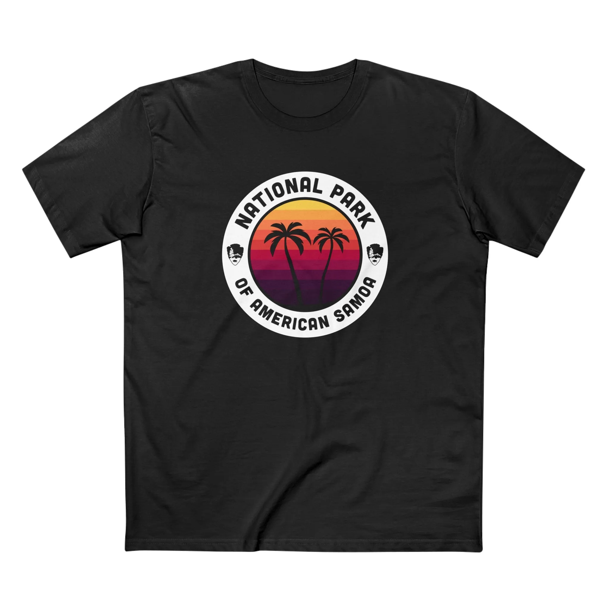 National Park of American Samoa T-Shirt - Round Badge Design