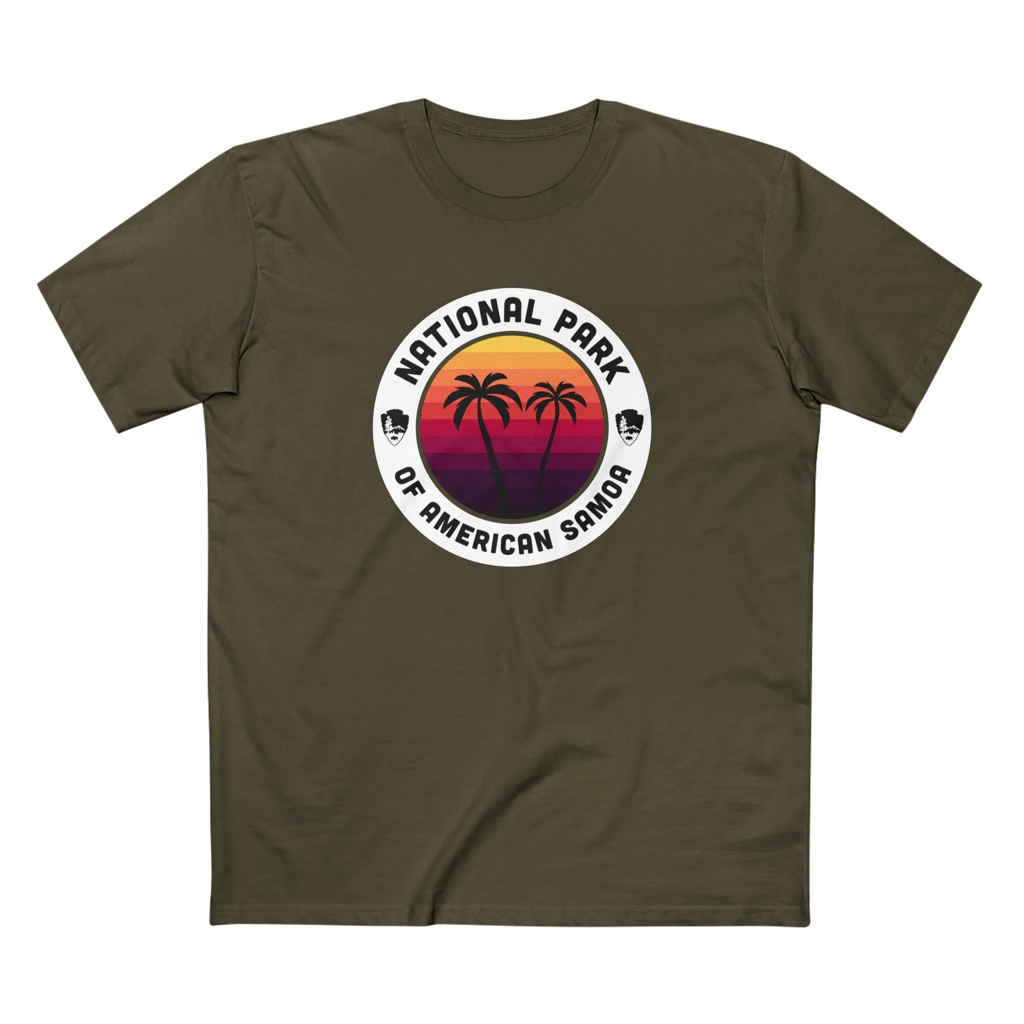 National Park of American Samoa T-Shirt - Round Badge Design