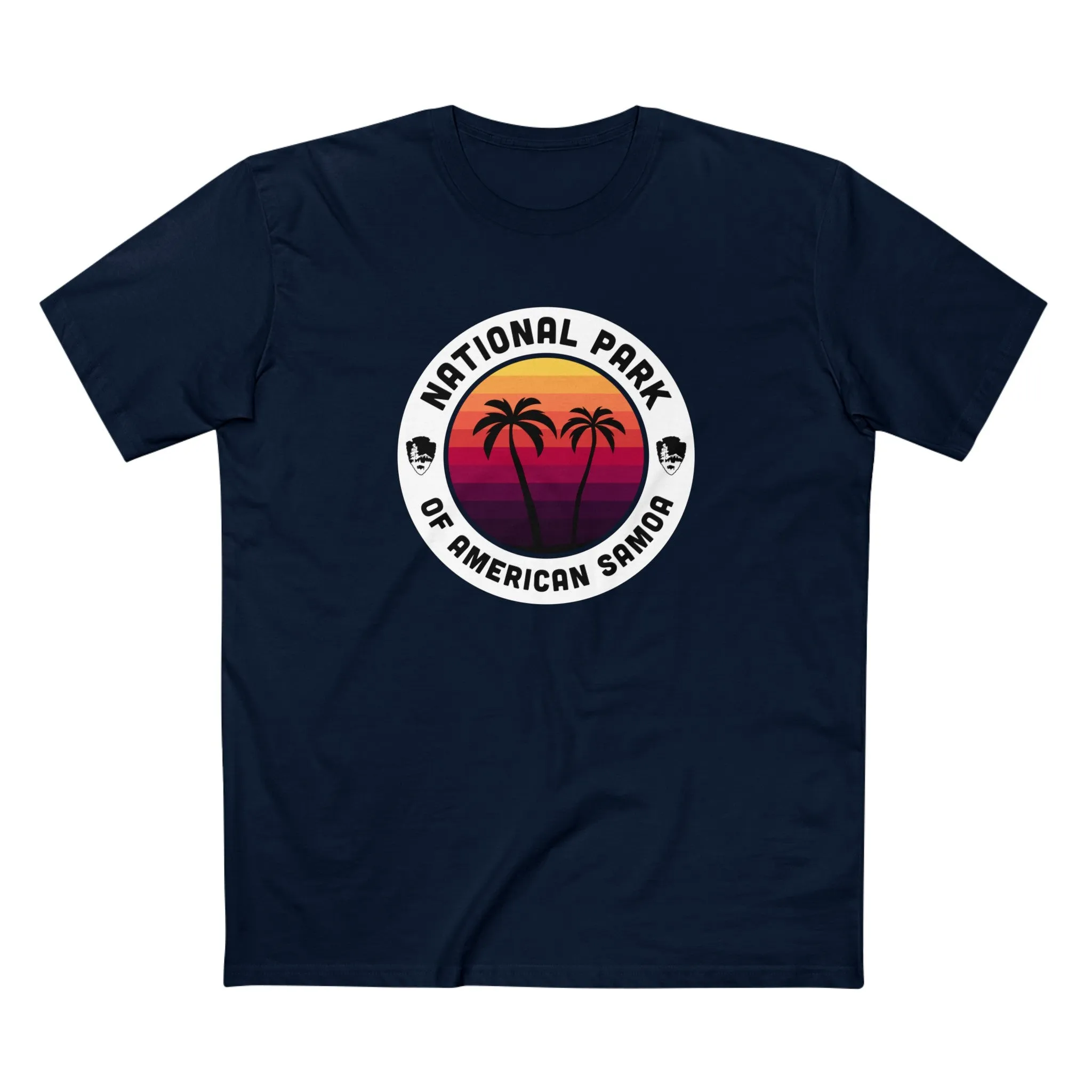 National Park of American Samoa T-Shirt - Round Badge Design