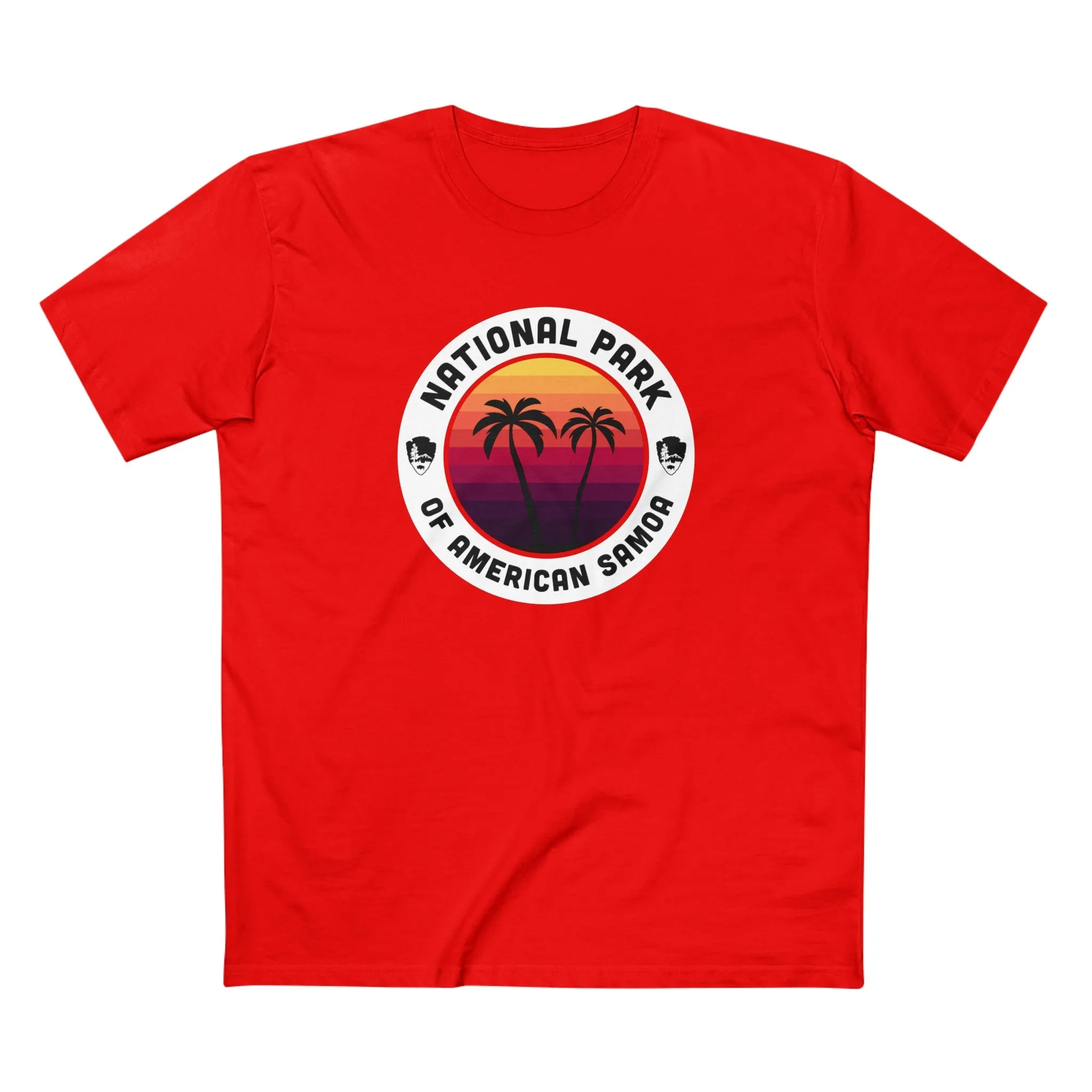 National Park of American Samoa T-Shirt - Round Badge Design