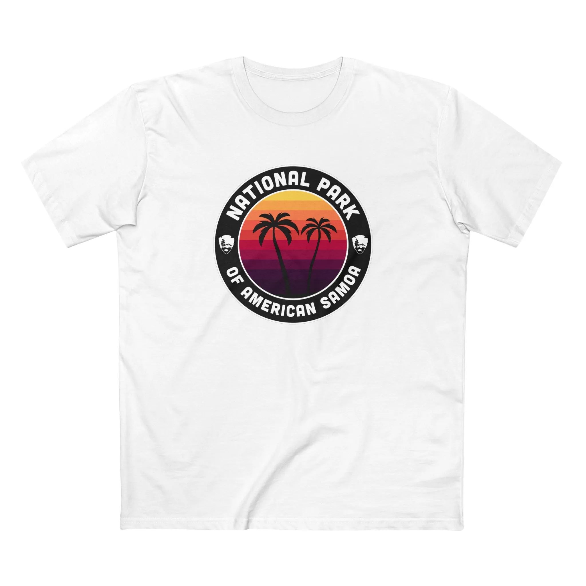 National Park of American Samoa T-Shirt - Round Badge Design