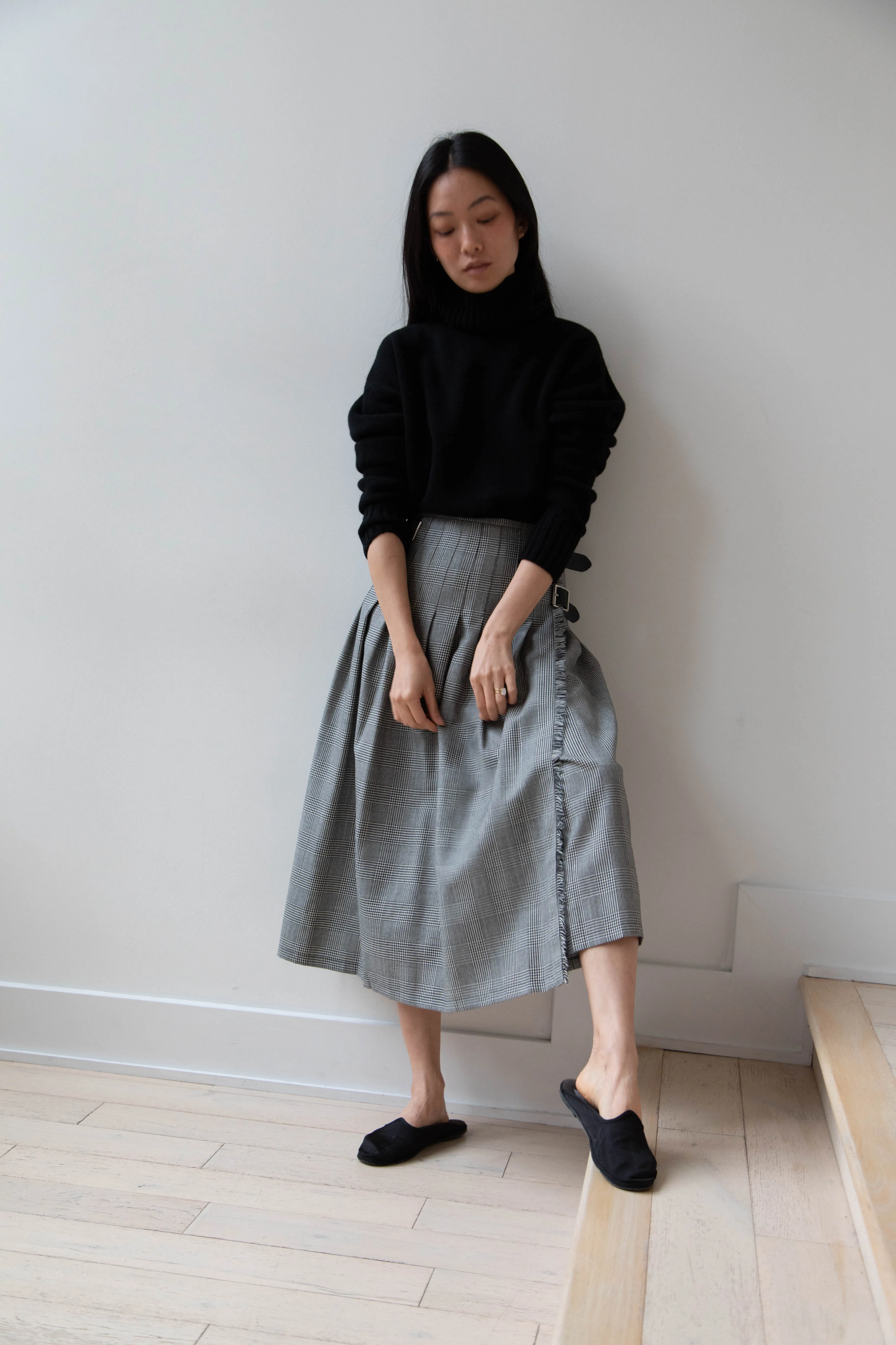 O'Neil of Dublin | Pleated Skirt in Glen Check