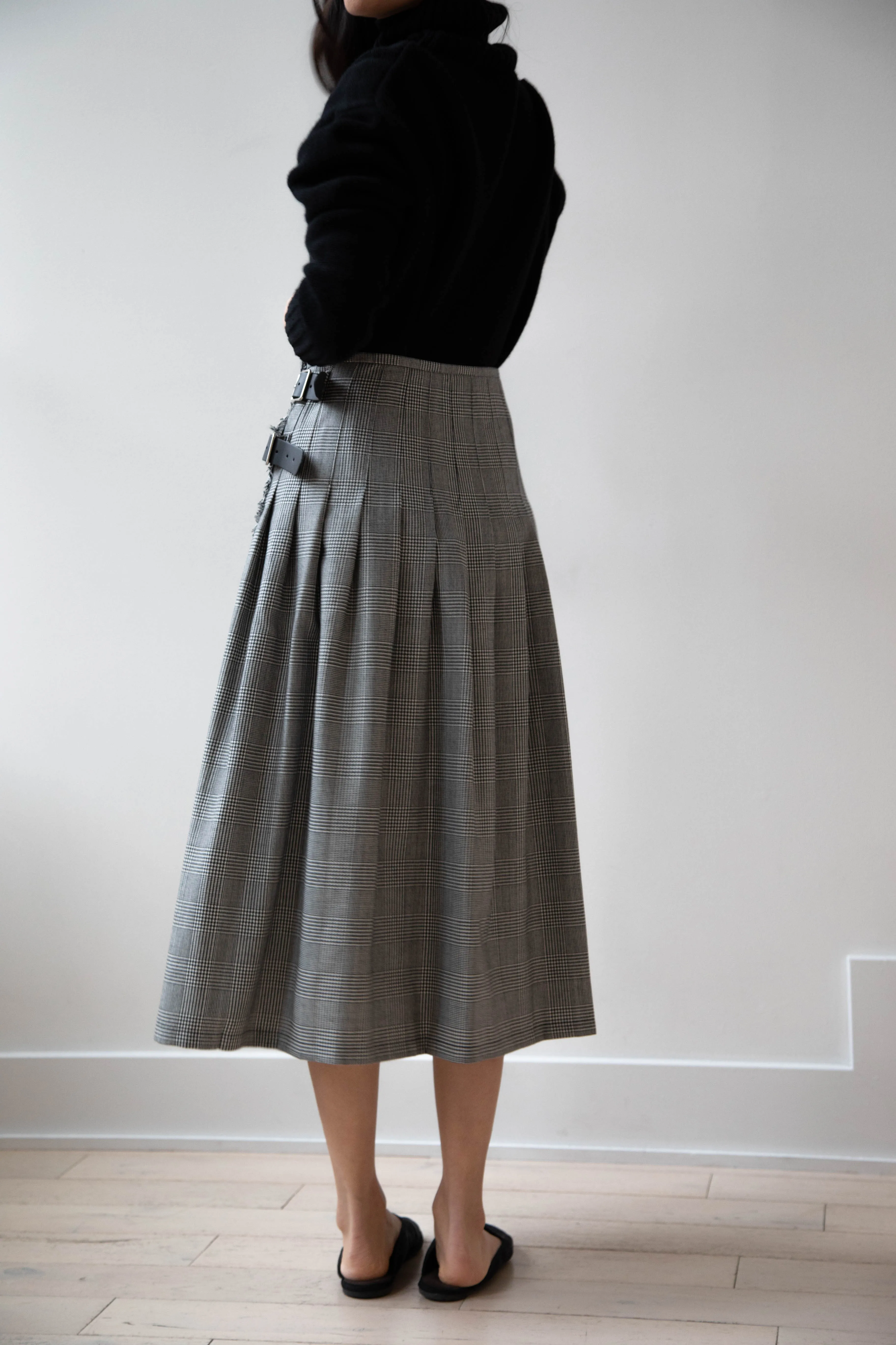 O'Neil of Dublin | Pleated Skirt in Glen Check