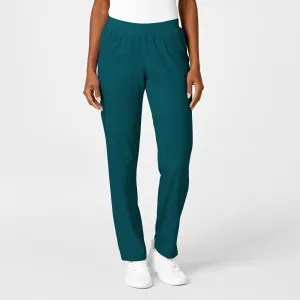 PRO Women's Knit Waist Cargo Scrub Pant - Caribbean