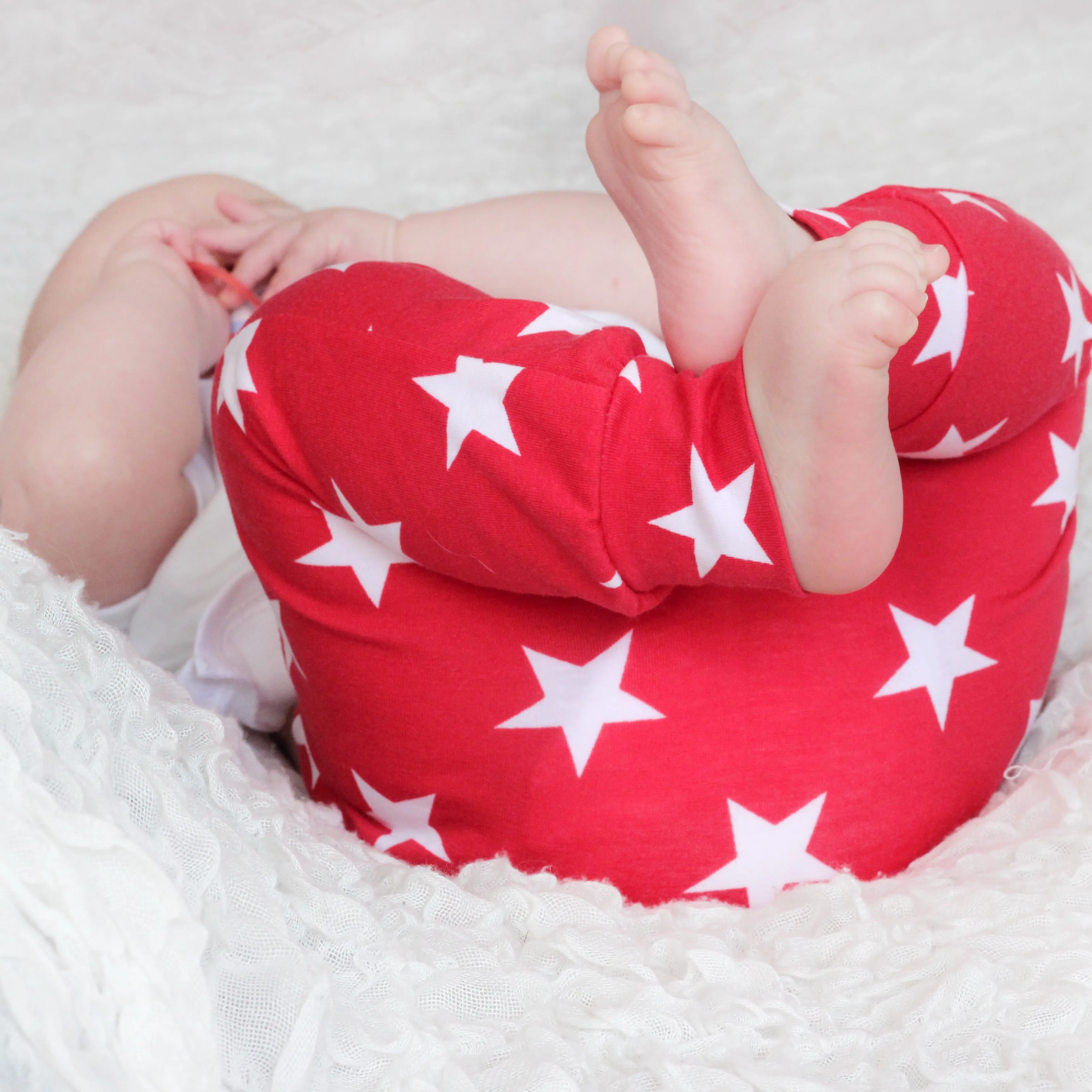 Red Star Print Leggings