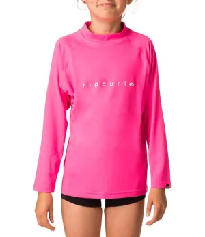 Ripcurl Sunny Rays Girls Long Sleeve UV Tee (2018) - Pink