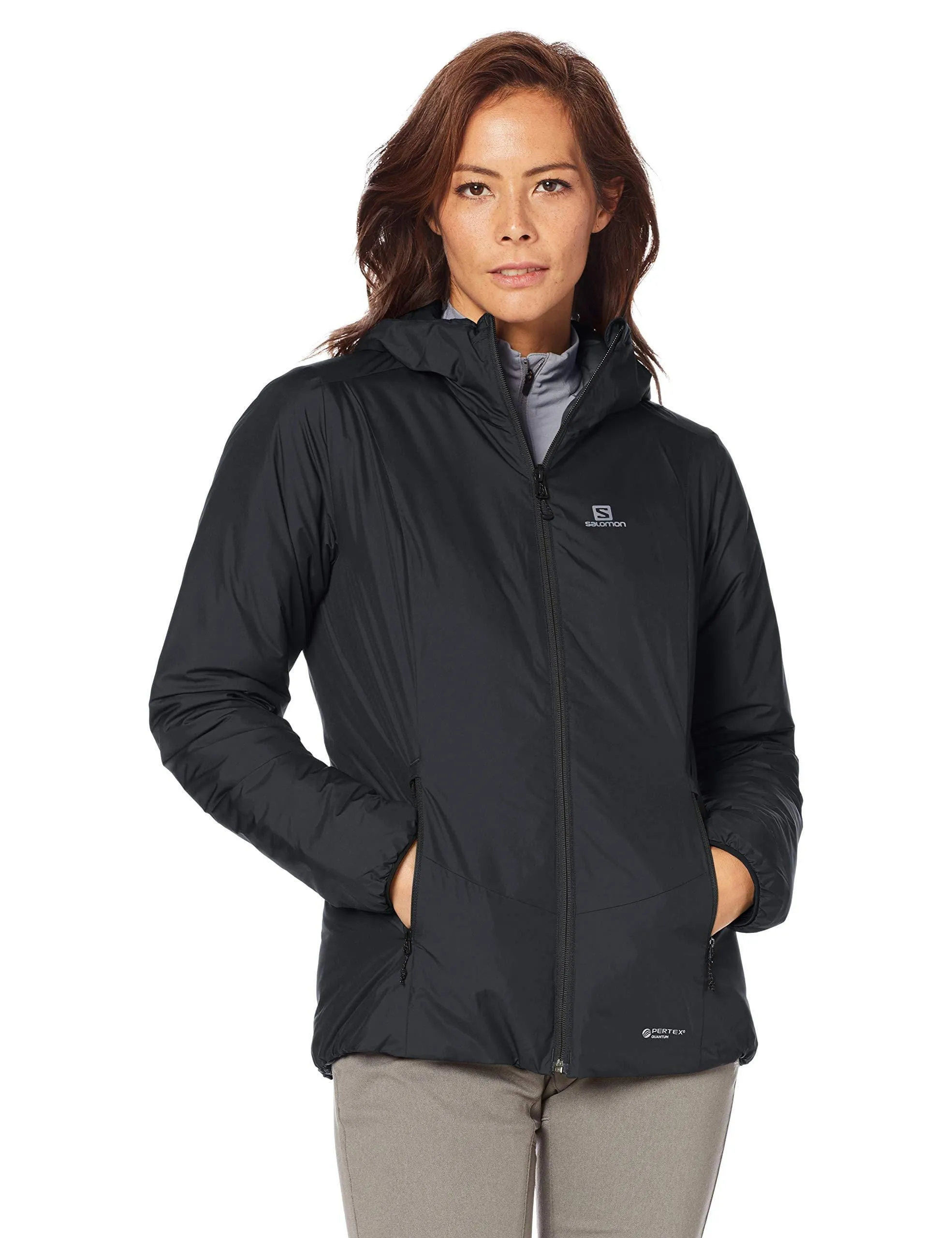 SALOMON Women's Drifter Loft Hoodie W, Black, Large