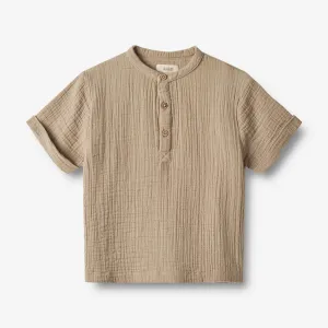 Shirt S/S Svend - beige stone